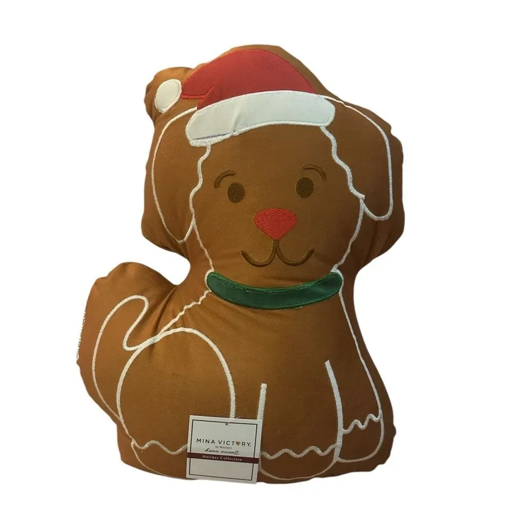 Festive Dog‎ Shaped Pillow